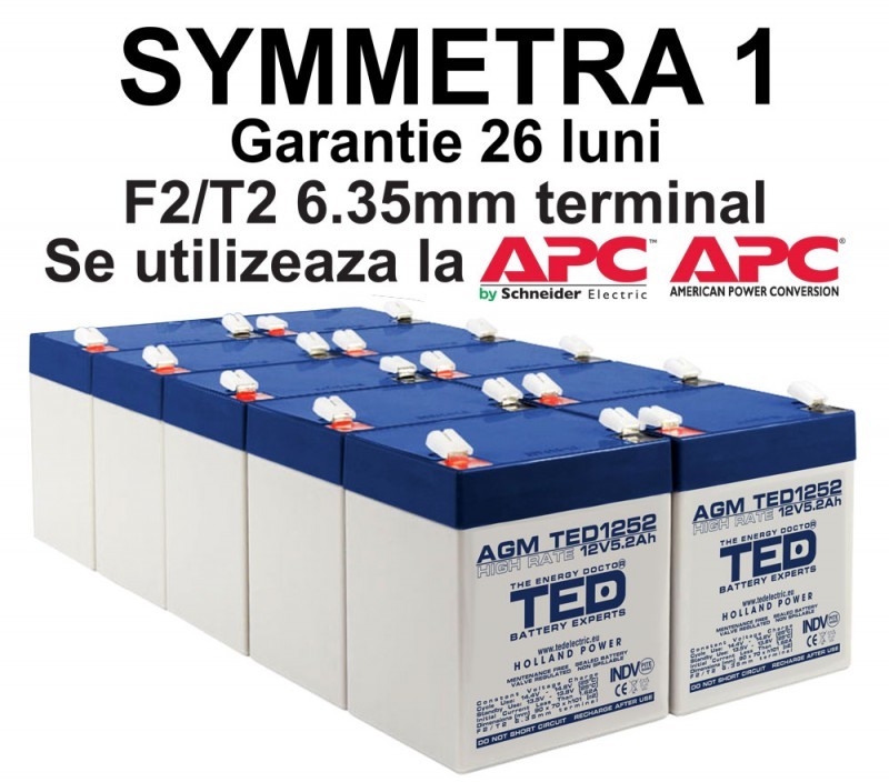 Acumulatori ups compatibili apc symmetra 1