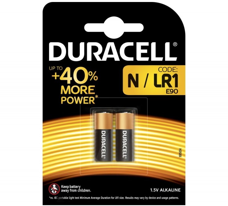 Baterie duracell lr1 n e90 1,5v alcalina set 2 buc.