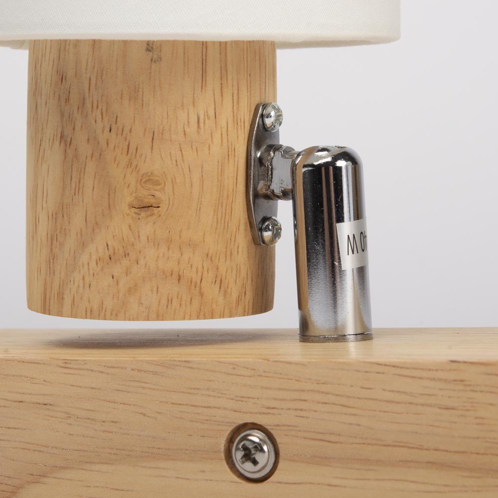 Spot Bara Nordik Alb+Natur 3XE14 40W - imagine 4