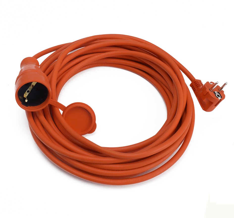 Cordon Cablu Prelungitor cu o Priza si un Stecher F+P 3×1.5 15m, orange, Emfanorm