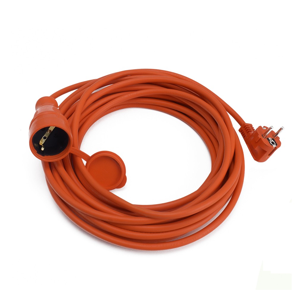 Cordon cablu prelungitor cu o priza si un stecher f+p 3x1.5 10m, orange, emfanorm