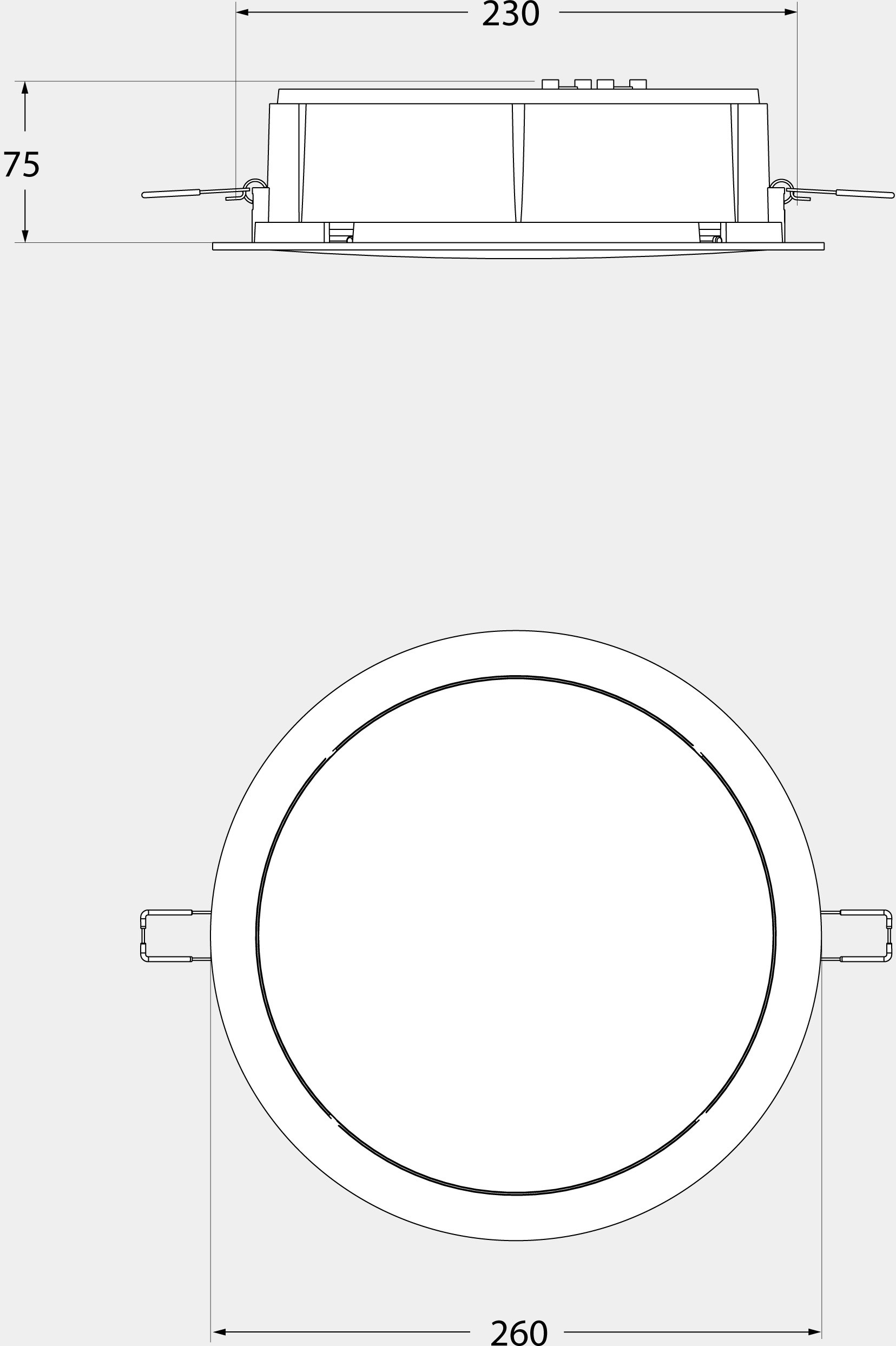 Downlight LED IP65 18W CCT, Fumagalli