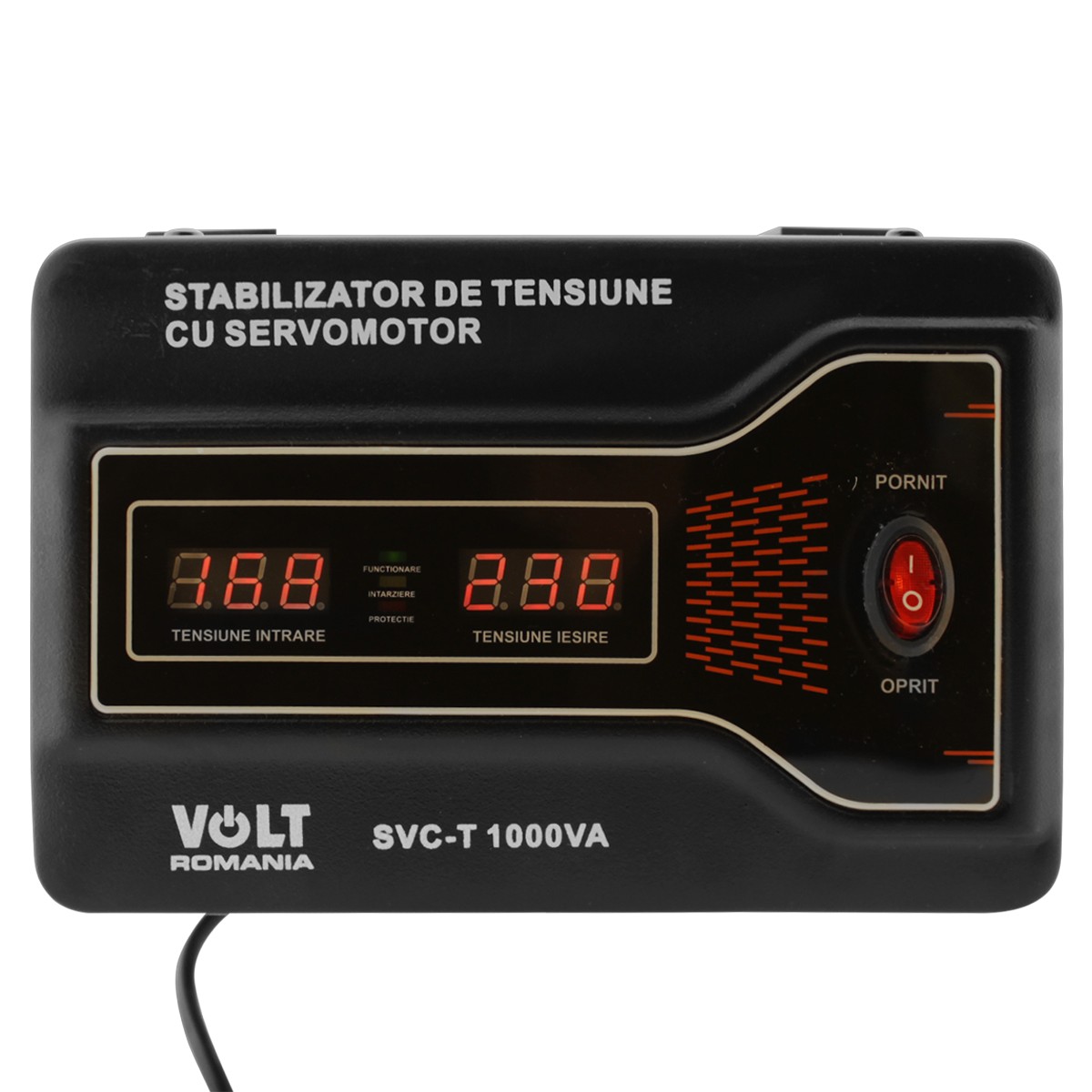 Stabilizator automat de tensiune cu servomotor 1000VA Volt Romania precizie 3% 1000VA imagine noua tecomm.ro
