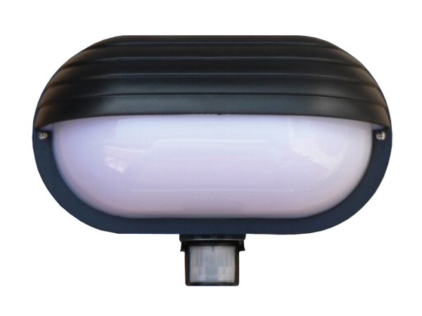 Lampă cu senzor de mișcare oval pir-micro negru l-oval-pir-micro-negru