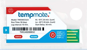 tempmate.®-S1 Single-Use Temperature Data Logger tempmateS1 TMS90CX000