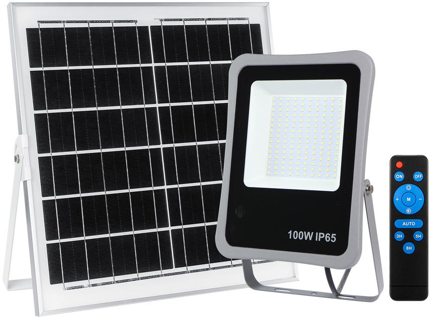 Proiector LED solar 100W 6500K, NV-4203.100