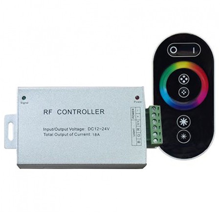 V-tac Controller banda led rgb cu touch 12v/24v 3ax4 144w