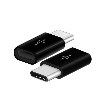 ADAPTOR MICRO USB LA USB TIP C – NEGRU
