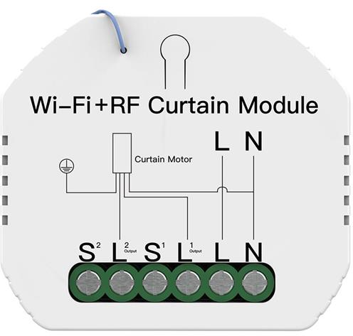 Modul inteligent pentru comutator cortină MOES MS-108WR WiFi Tuya