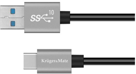 Cablu KRUGER & MATZ KM1262 Basic USB/USB-C 0,5m Negru