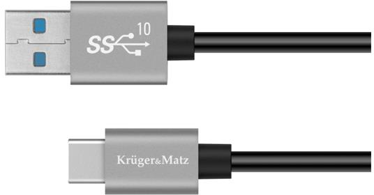 Cablu KRUGER & MATZ KM1263 Basic USB/USB-C 1m Negru