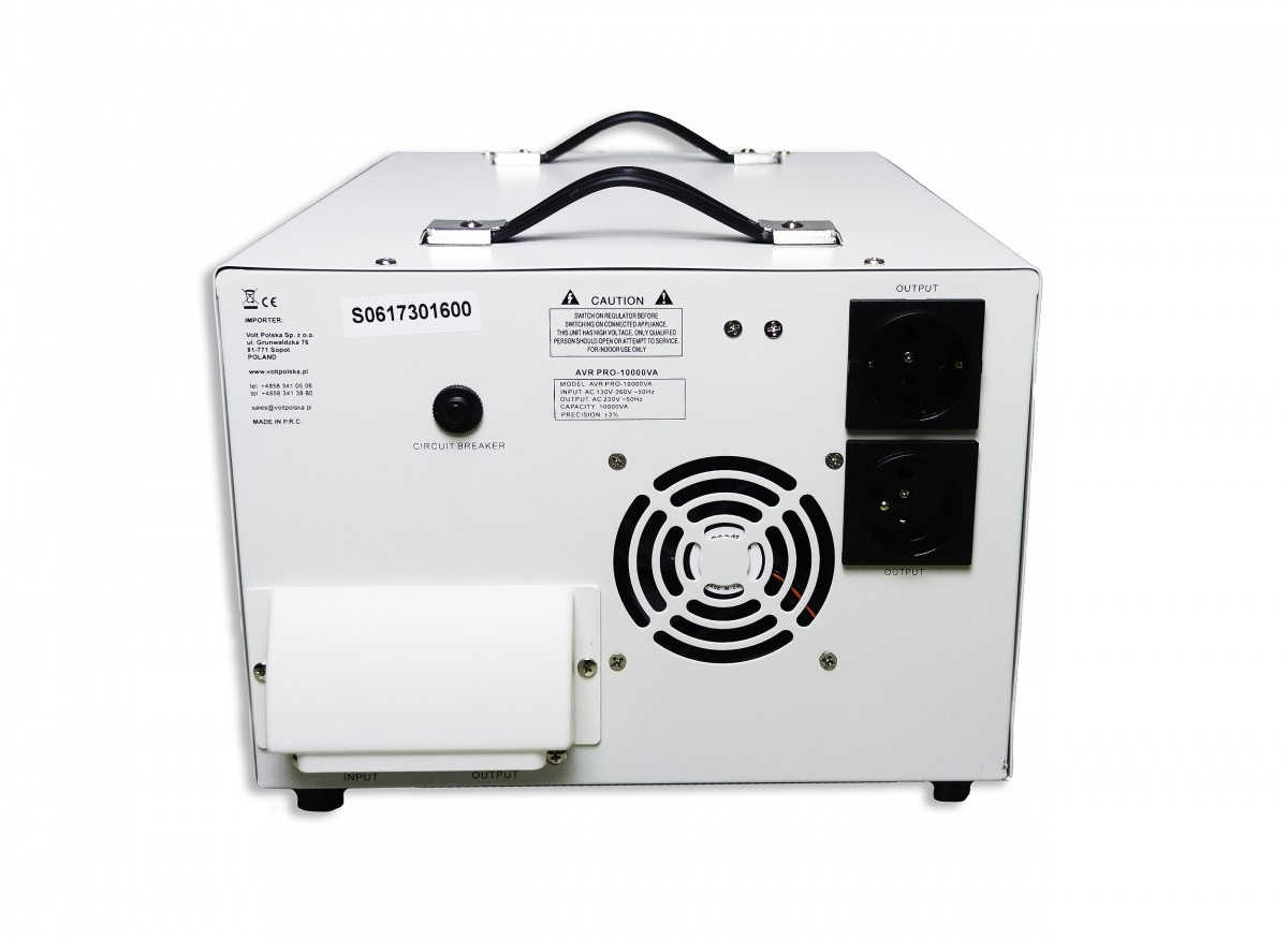 AVR PRO 10000 (10000VA) 3% STABILIZATOR DE TENSIUNE DE REȚEA