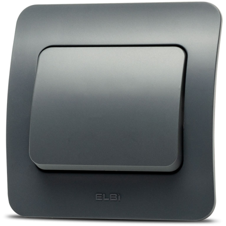 Materiale Instalatii Electrice, Jazz intrerupator, antracit, Elbi -1, dioda.ro