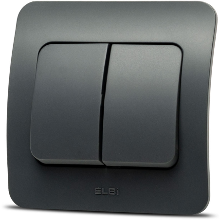 Materiale Instalatii Electrice, Jazz comutator, antracit, Elbi -1, dioda.ro