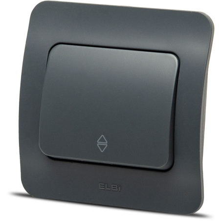 Materiale Instalatii Electrice, Jazz intrerupator cap scara, antracit, Elbi -1, dioda.ro