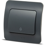 Materiale Instalatii Electrice, Jazz intrerupator cap scara, antracit, Elbi -1, dioda.ro