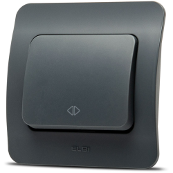 Materiale Instalatii Electrice, Jazz intrerupator cruce, antracit, Elbi -1, dioda.ro