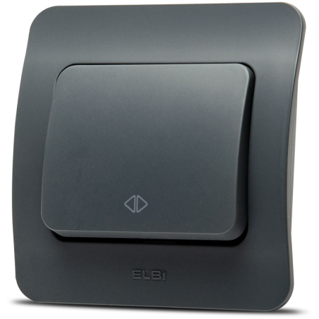 Materiale Instalatii Electrice, Jazz intrerupator cruce, antracit, Elbi -1, dioda.ro