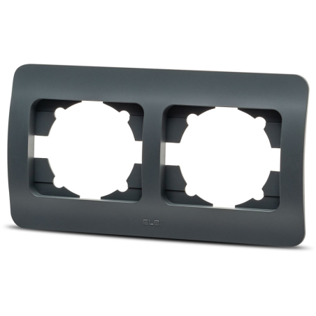 Materiale Instalatii Electrice, Jazz rama 2P, antracit, Elbi -1, dioda.ro