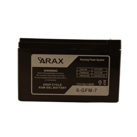 Acumulator ARAX  deep cycle 12V 7Ah AGM VRLA GEL 6-GFM-7