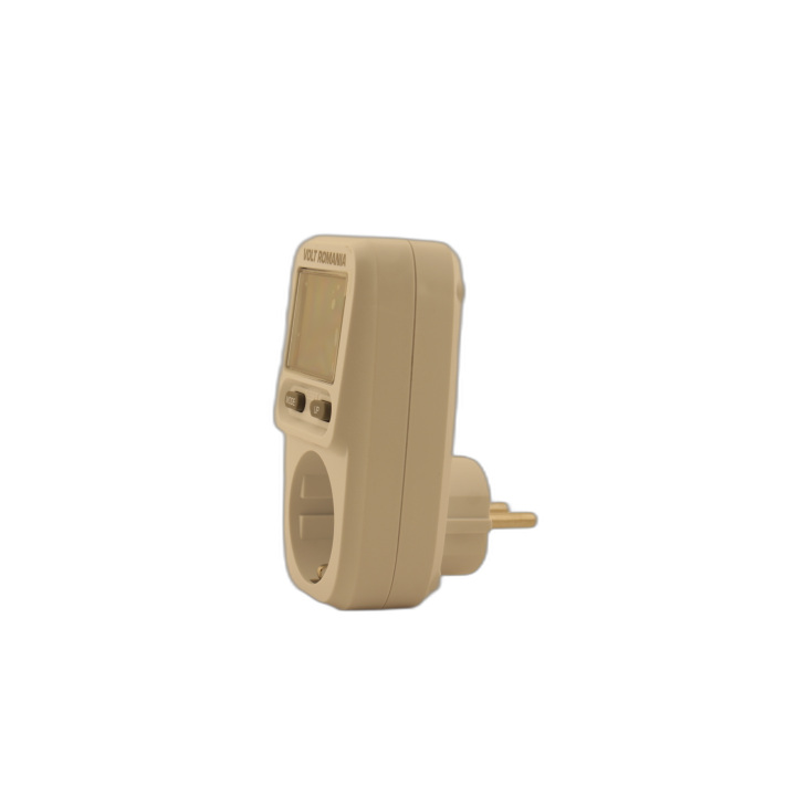 Electrice, Priza cu contor de consum De Energie Electrică Volt Romania VRPM02 -1, dioda.ro
