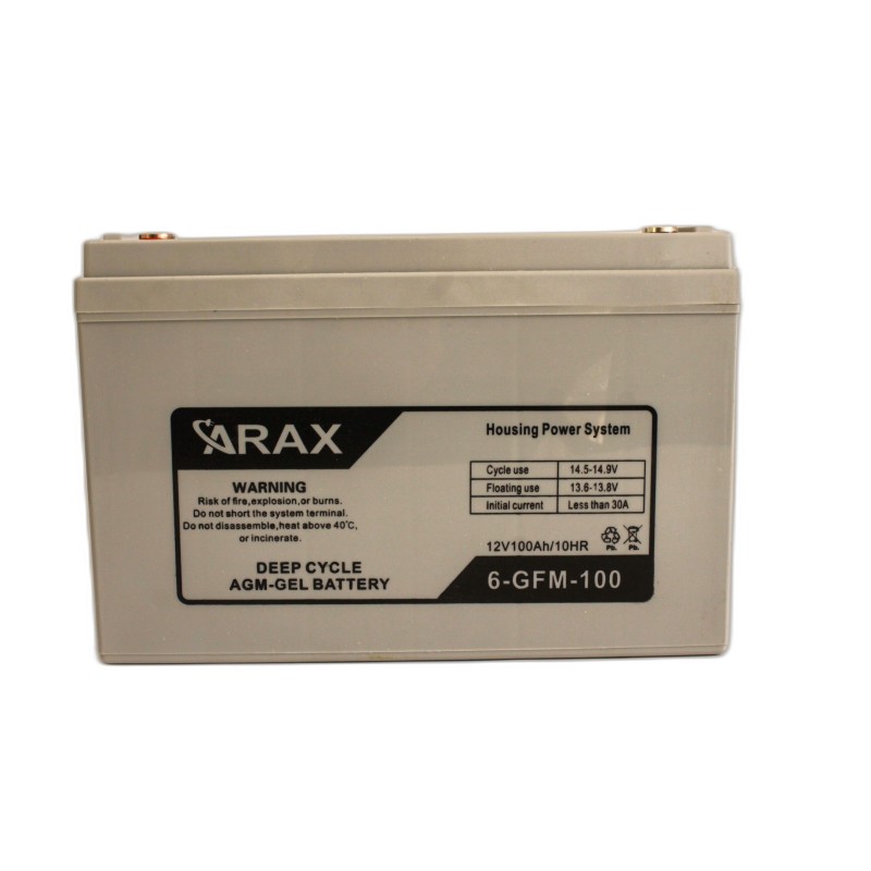 Acumulator ARAX  deep cycle 12V 100Ah AGM VRLA GEL 6-GFM-100