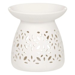 difuzoare aromaterapie, Difuzor Aromaterapie Ceramica Alb Design Perforat 11x11cm -4, dioda.ro