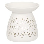 difuzoare aromaterapie, Difuzor Aromaterapie Ceramica Alb Design Perforat 11x11cm -4, dioda.ro