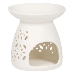difuzoare aromaterapie, Difuzor Aromaterapie Ceramica Alb Design Perforat 11x11cm -6, dioda.ro