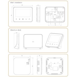 Accesorii pentru cazane și centrale termice, Pachet format din termostat wireless cu access internet si stabiliz -12, dioda.ro