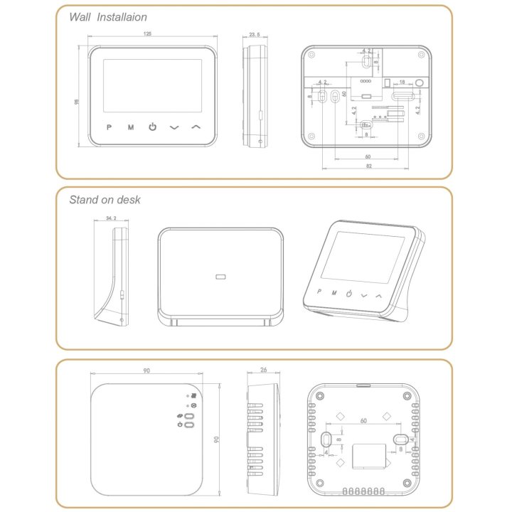 Accesorii pentru cazane și centrale termice, Pachet format din termostat wireless cu access internet si stabiliz -12, dioda.ro