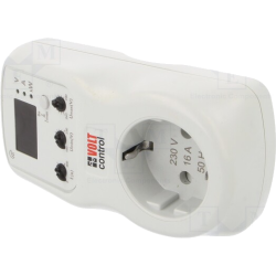 Relee Protectie Tensiune, Priza protectie supratensiune 230VAC SPST 5÷900s -2, dioda.ro