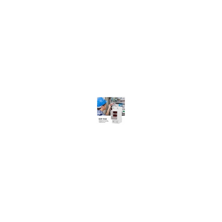 Relee Protectie Tensiune, Releu siguranta digitala de protectie tensiune 40A, SVP-918-40A, ecran dublu LED, recup -6, dioda.ro