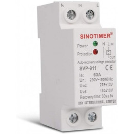 Relee Protectie Tensiune, Releu siguranta digitala de protectie tensiune 63A, 230V, recuperare automata, SVP-911- -1, dioda.ro