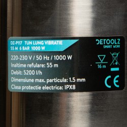 Pompe submersibile, Pompa submersibila Tun lung de adancime 55m 6 bar 1000W 5200 l/h -2, dioda.ro