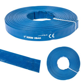 furtun apa refulare flat pvc 1" 50 m
