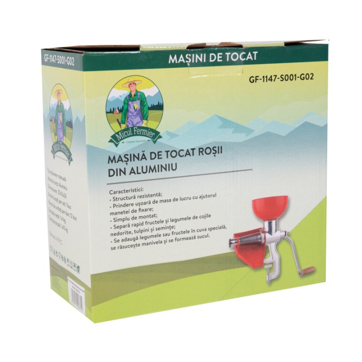masini de tocat, Masina de tocat rosii din aluminiu -3, dioda.ro
