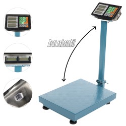 Cantare electronice, Cantar cu afisaj dublu 300kg, brat rabatabil, 40x50cm -2, dioda.ro