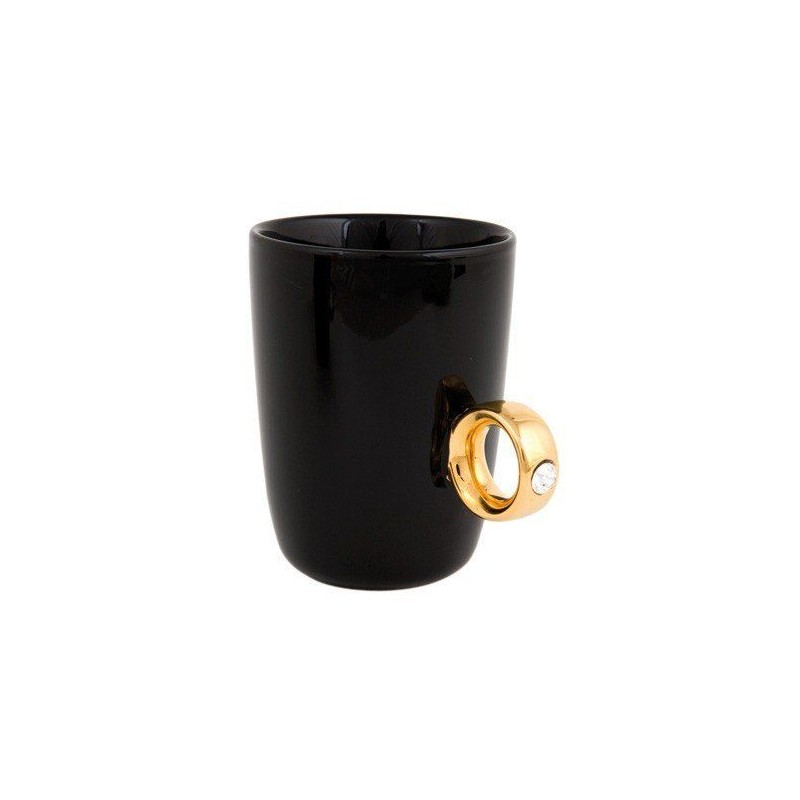 Cadouri Barbati, Cană inel neagră/aurie GADGET MASTER -3, dioda.ro
