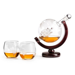 Cadouri Barbati, Set decantor glob cu 2 pahare -1, dioda.ro