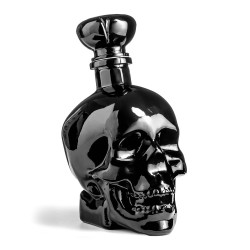 Cadouri Barbati, O sticlă unică în formă și culoare pentru băutura ta preferată SKULL negru 750 ml -1, dioda.ro