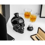 Cadouri Barbati, O sticlă unică în formă și culoare pentru băutura ta preferată SKULL negru 750 ml -1, dioda.ro