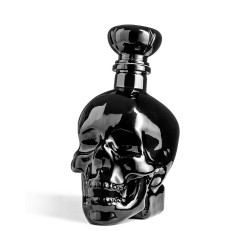 Cadouri Barbati, O sticlă unică în formă și culoare pentru băutura ta preferată SKULL negru 750 ml -4, dioda.ro