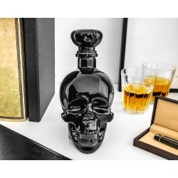 Cadouri Barbati, O sticlă unică în formă și culoare pentru băutura ta preferată SKULL negru 750 ml -9, dioda.ro