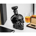 Cadouri Barbati, O sticlă unică în formă și culoare pentru băutura ta preferată SKULL negru 750 ml -1, dioda.ro