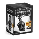 Cadouri Barbati, O sticlă unică în formă și culoare pentru băutura ta preferată SKULL negru 750 ml -1, dioda.ro