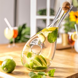 Cadouri Barbati, Carafa decantor de vin (sau pentru bautura preferata) TWISTED -5, dioda.ro