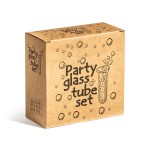 Cadouri Barbati, Set eprubete - pahare de shot pentru petrecere 4 buc cu suport din lemn -1, dioda.ro