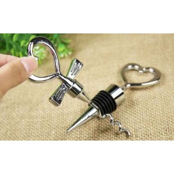 Cadouri Barbati, Set cadou in forma de inima - Dop și deschizător de sticle în formă de inimă - NEGRU -3, dioda.ro