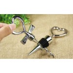 Cadouri Barbati, Set cadou in forma de inima - Dop și deschizător de sticle în formă de inimă - NEGRU -1, dioda.ro